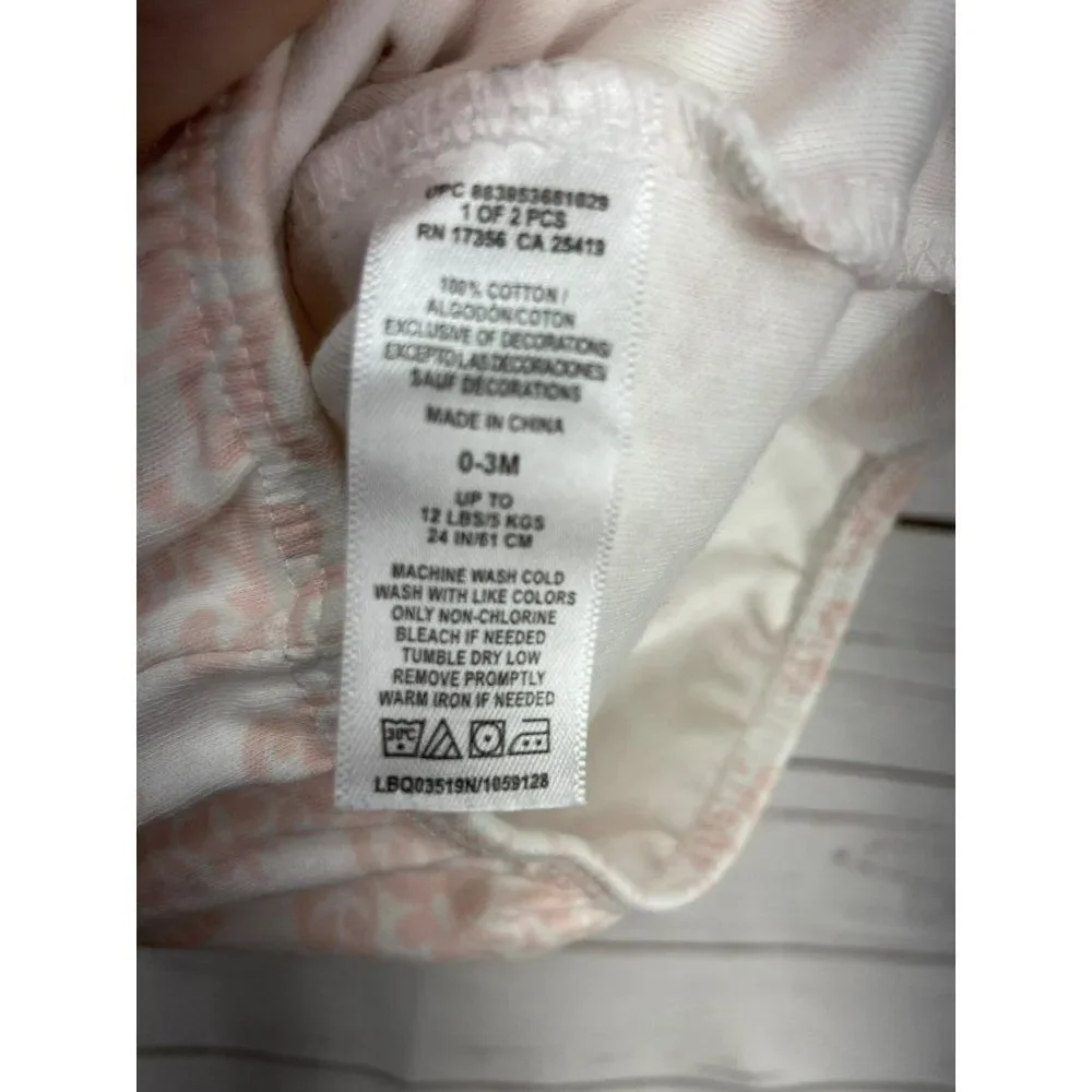 Little‎ Me 0-3 Months Pink Patterned Infant Girl's Sleep Gown